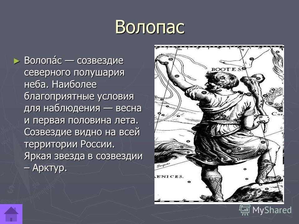 История созвездия волопас:  | астромиф v.2.0