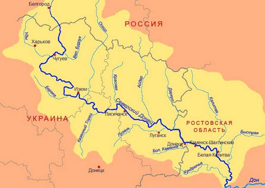 Бассейн днепра на карте