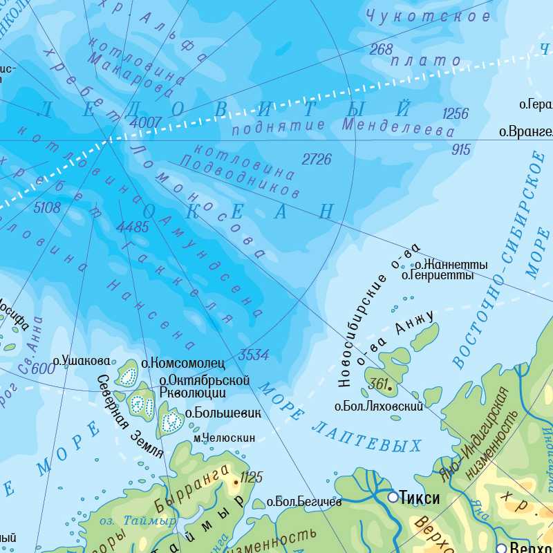 Заливы северных морей россии на карте