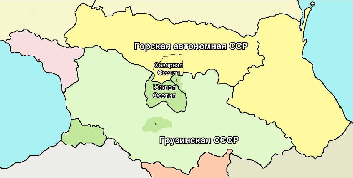 Сколько до северной осетии. Северная и Южная Осетия на карте. Южная Осетия и Северная Осетия на карте. Южная Осетия политическая карта. Объединение Северной и Южной Осетии.