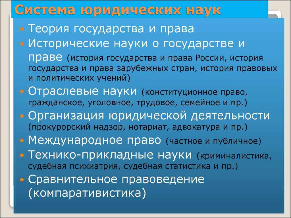 Общая характеристика теории государства и права | тгп