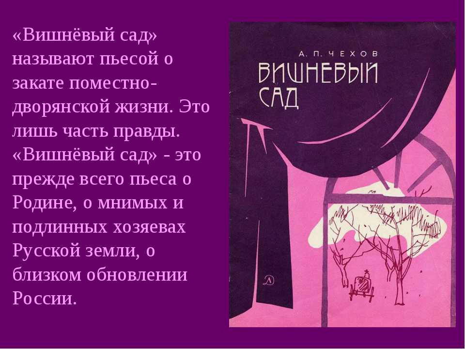 Чехов история создания вишневого сада презентация