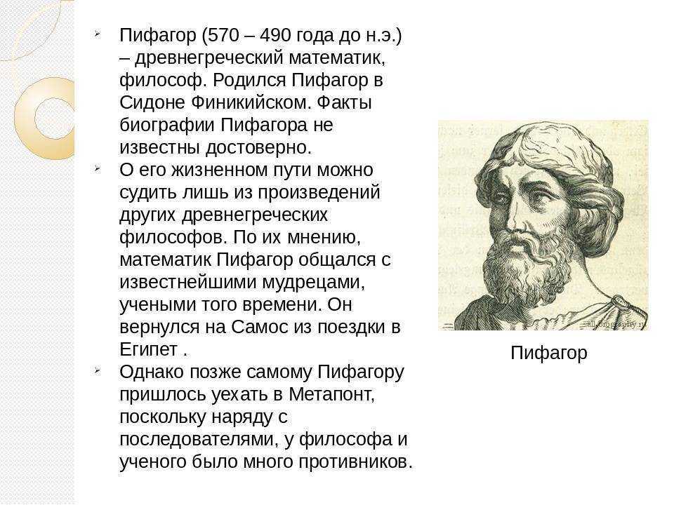 Пифагор самосский | греция - ελλάδα