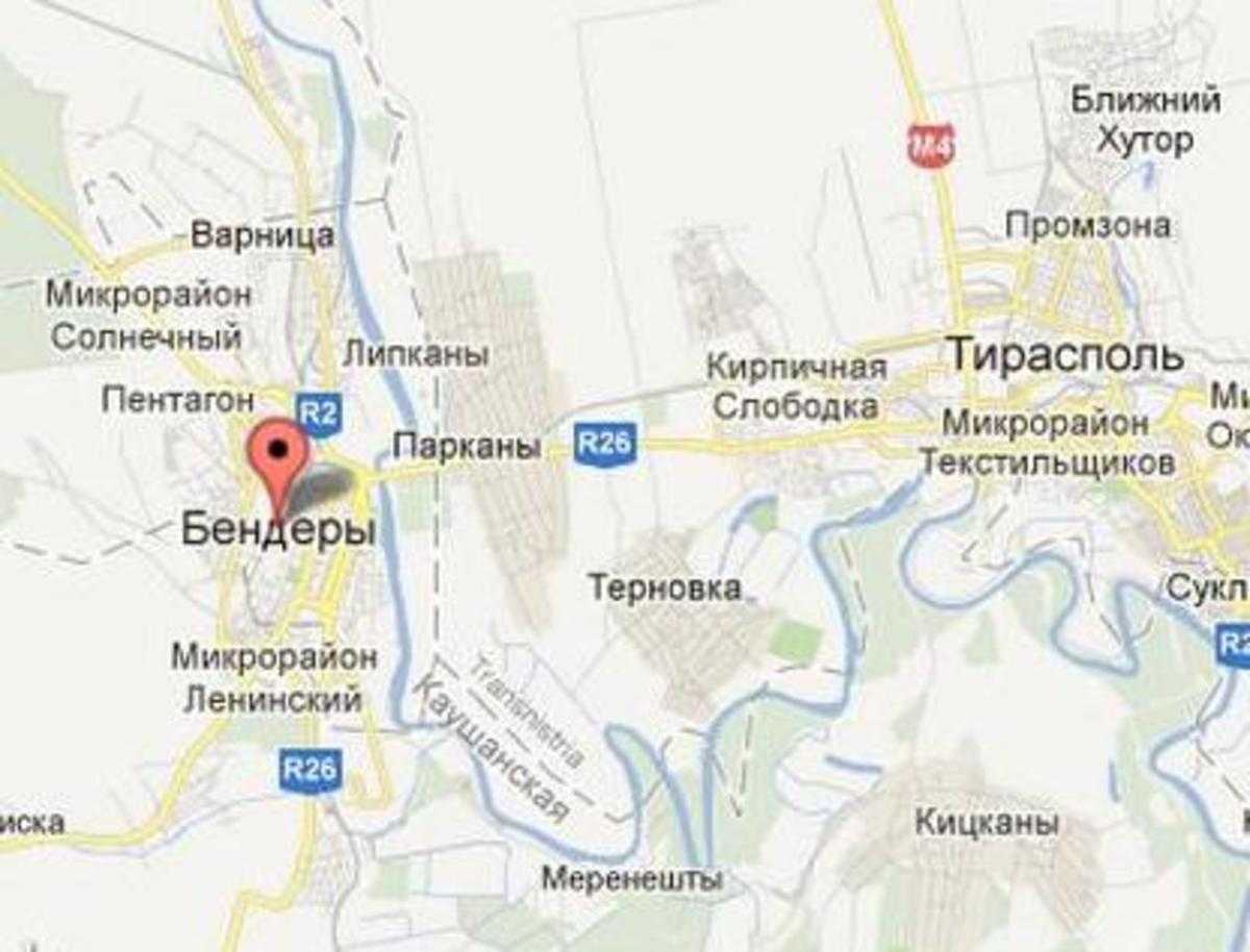 Карта бендеры с улицами и номерами
