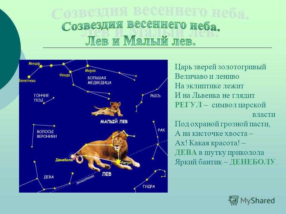 Созвездие льва — жемчужина весеннего неба