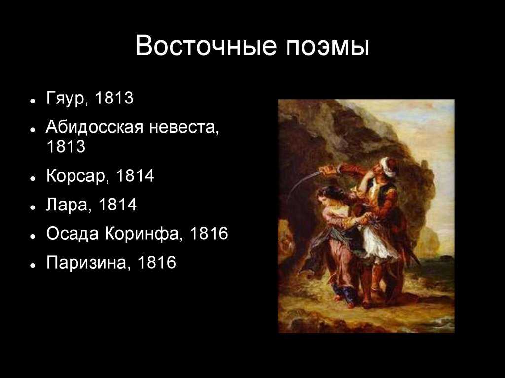 Краткое содержание поэмы "корсар" байрона д.г. по главам (песням)