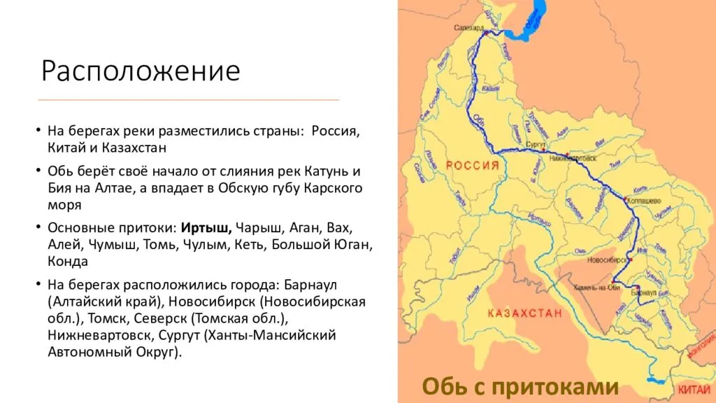 Схема реки оки куда она течет