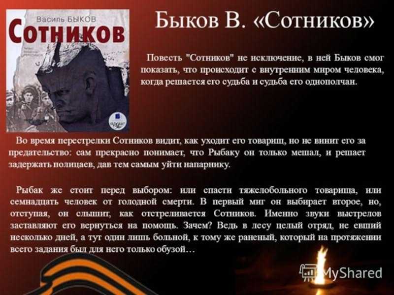Повесть василия быкова «сотников»: краткое содержание по главам и характеристика героев