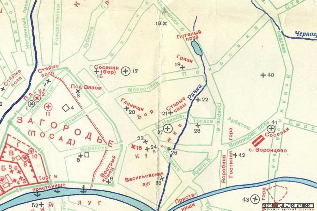 Карта подземных рек москвы