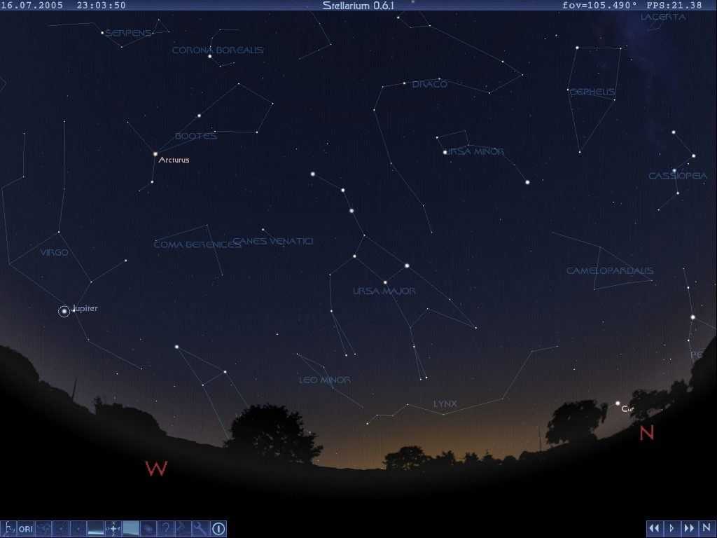 Stellarium — виртуальный планетарий на компьютере