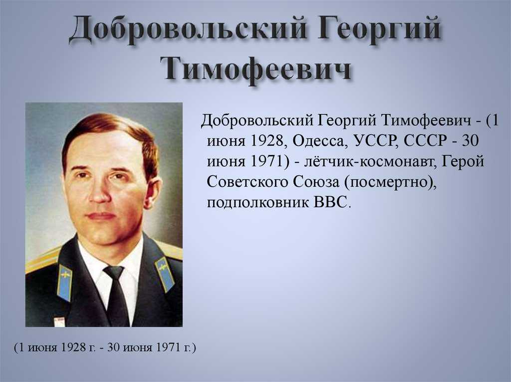 Список космонавтов ссср и россии в хронологическом порядке