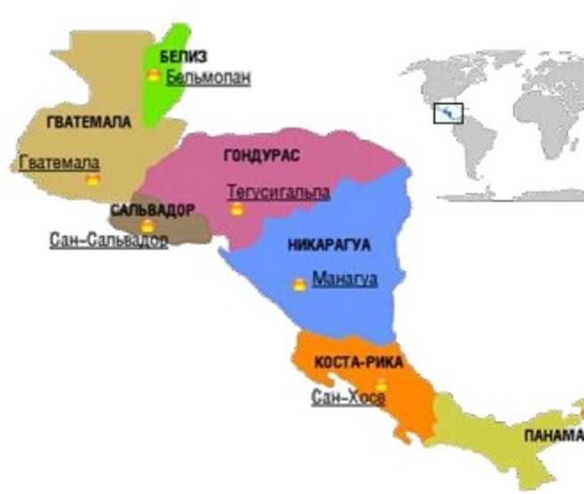 Государственный язык центральной америки. Карта центральной Америки со странами. Страны центральной Америки и их столицы на карте. Центральная Америка карта со странами и столицами. Политическая карта центральной Америки.