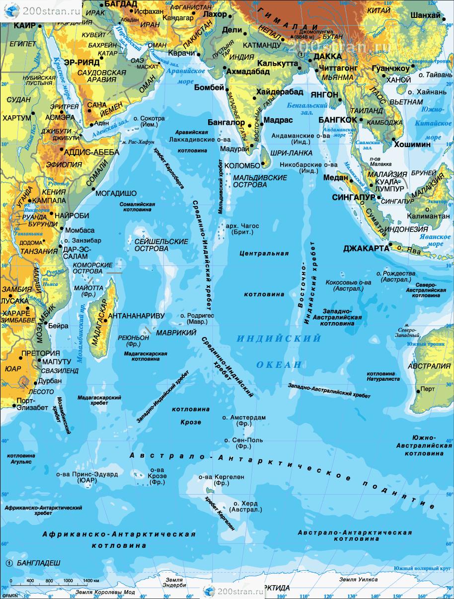 Карта - тиморское море