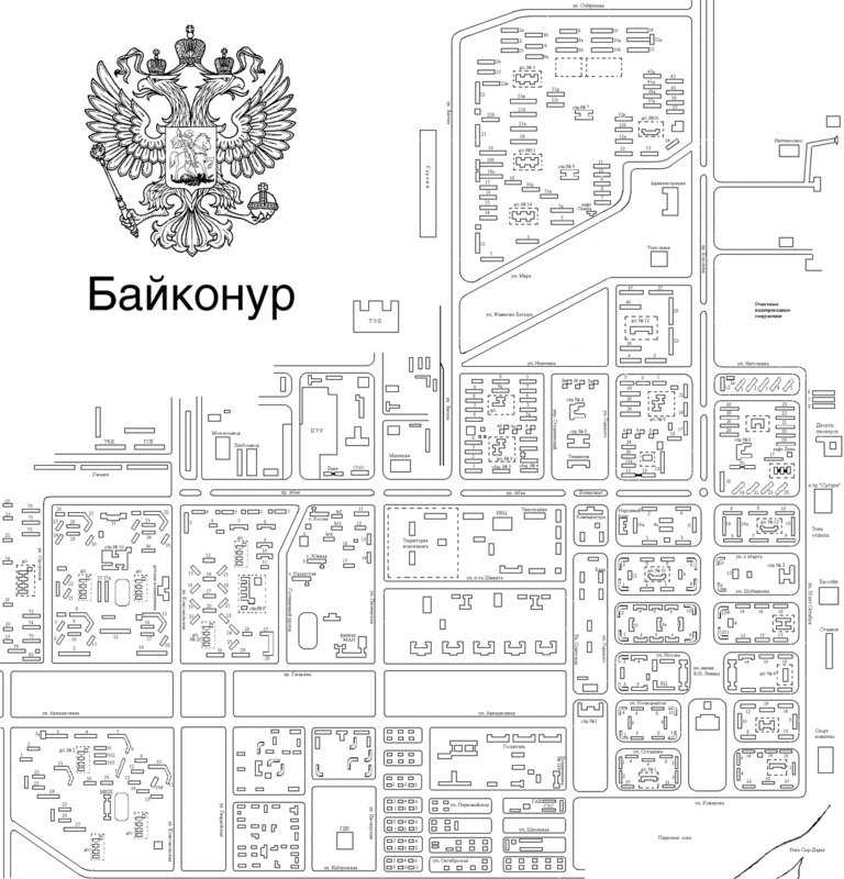 Карта байконура