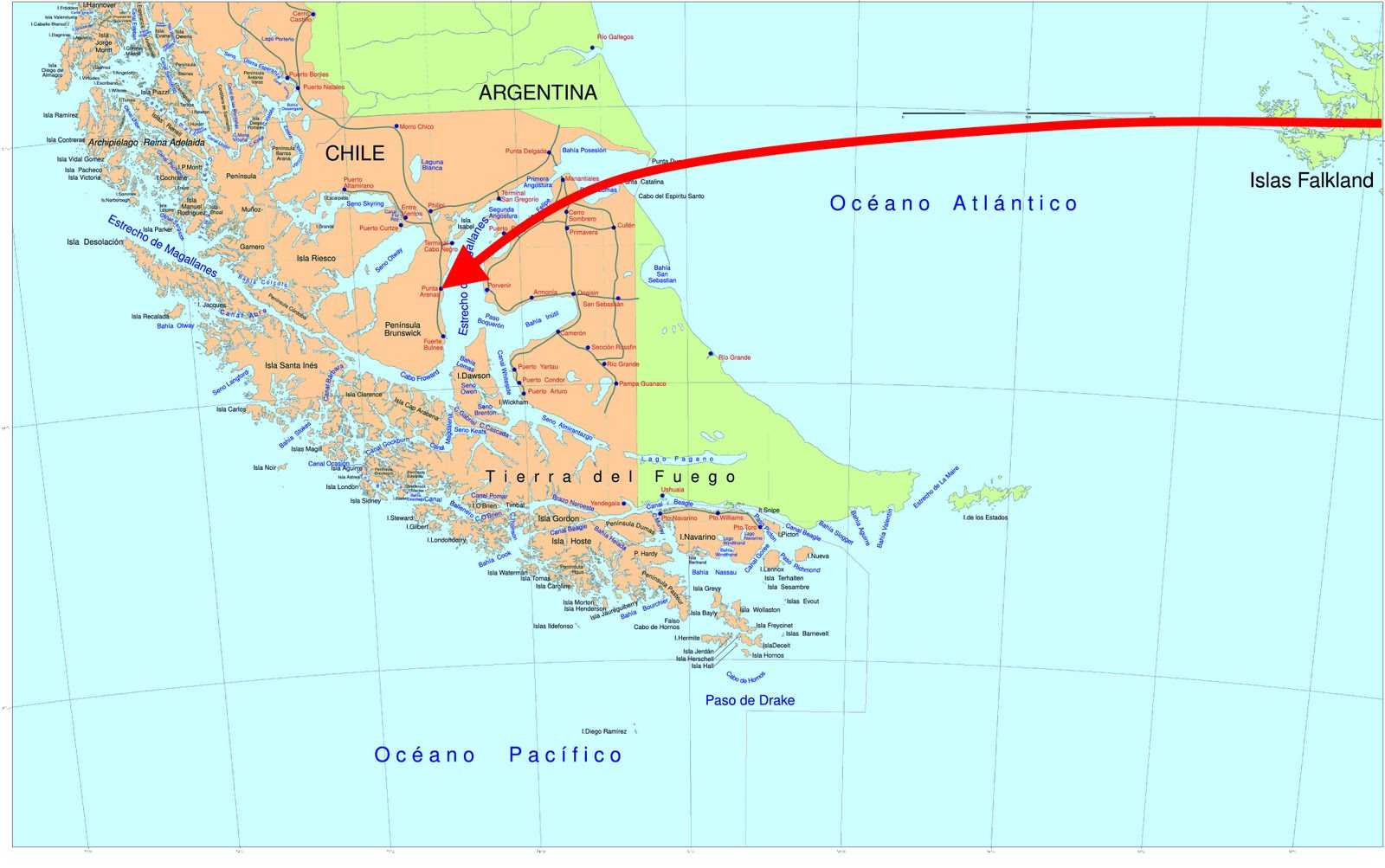 Arenas где находится. Южная Америка остров Огненная земля. Магелланов пролив на карте. Остров Огненная земля на карте. Архипелаг Огненная земля на карте.