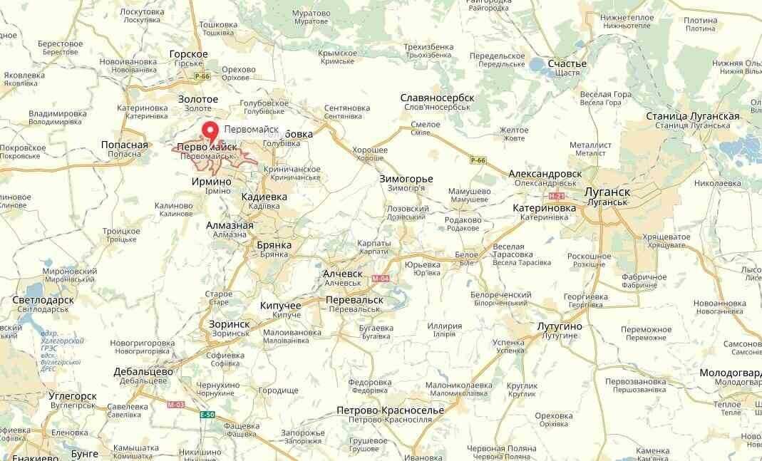 Карта луганской области с городами и поселками на русском языке