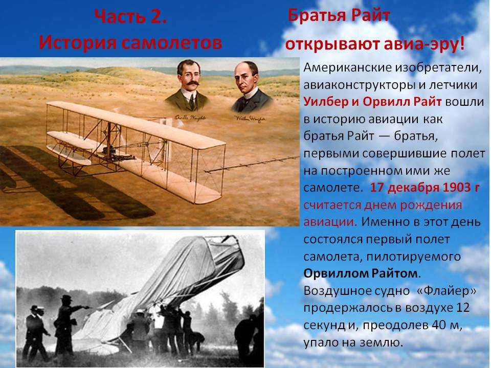 Первые летательные аппараты и «рождение» самолета