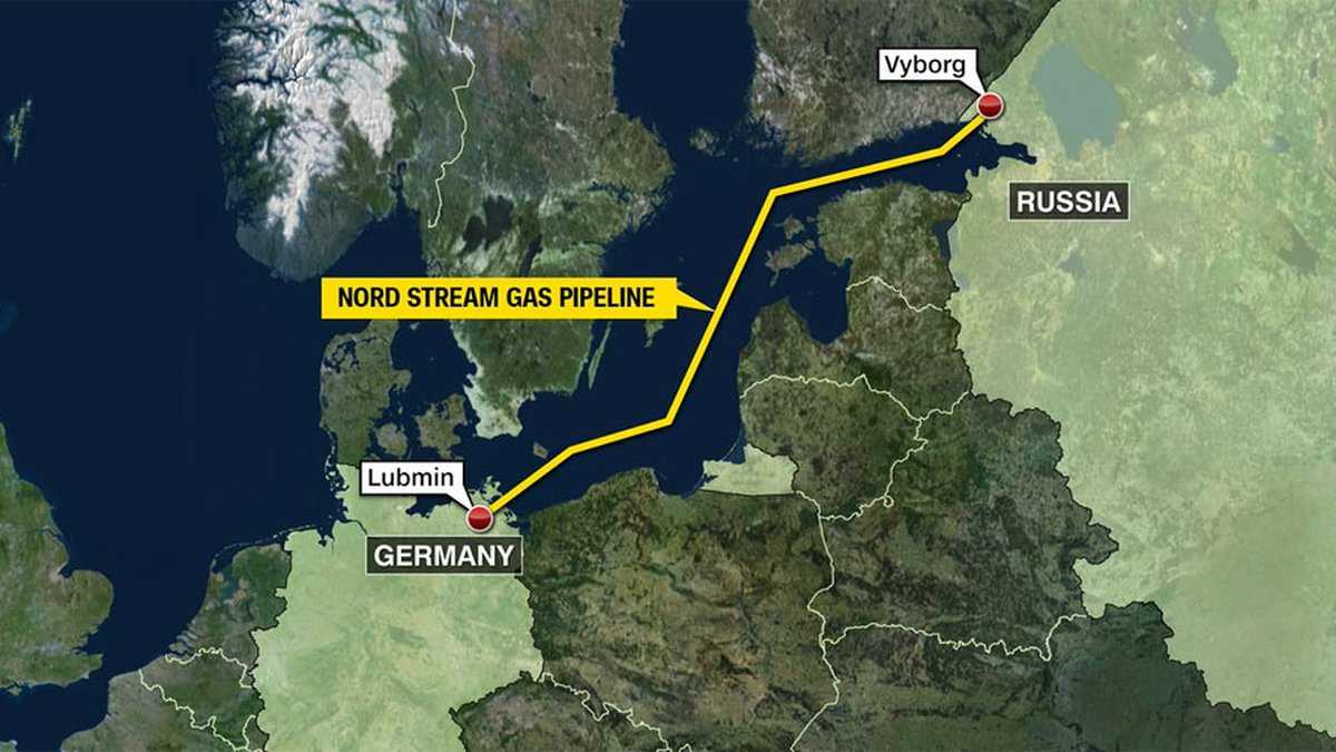 Схема газопровода через украину в европу