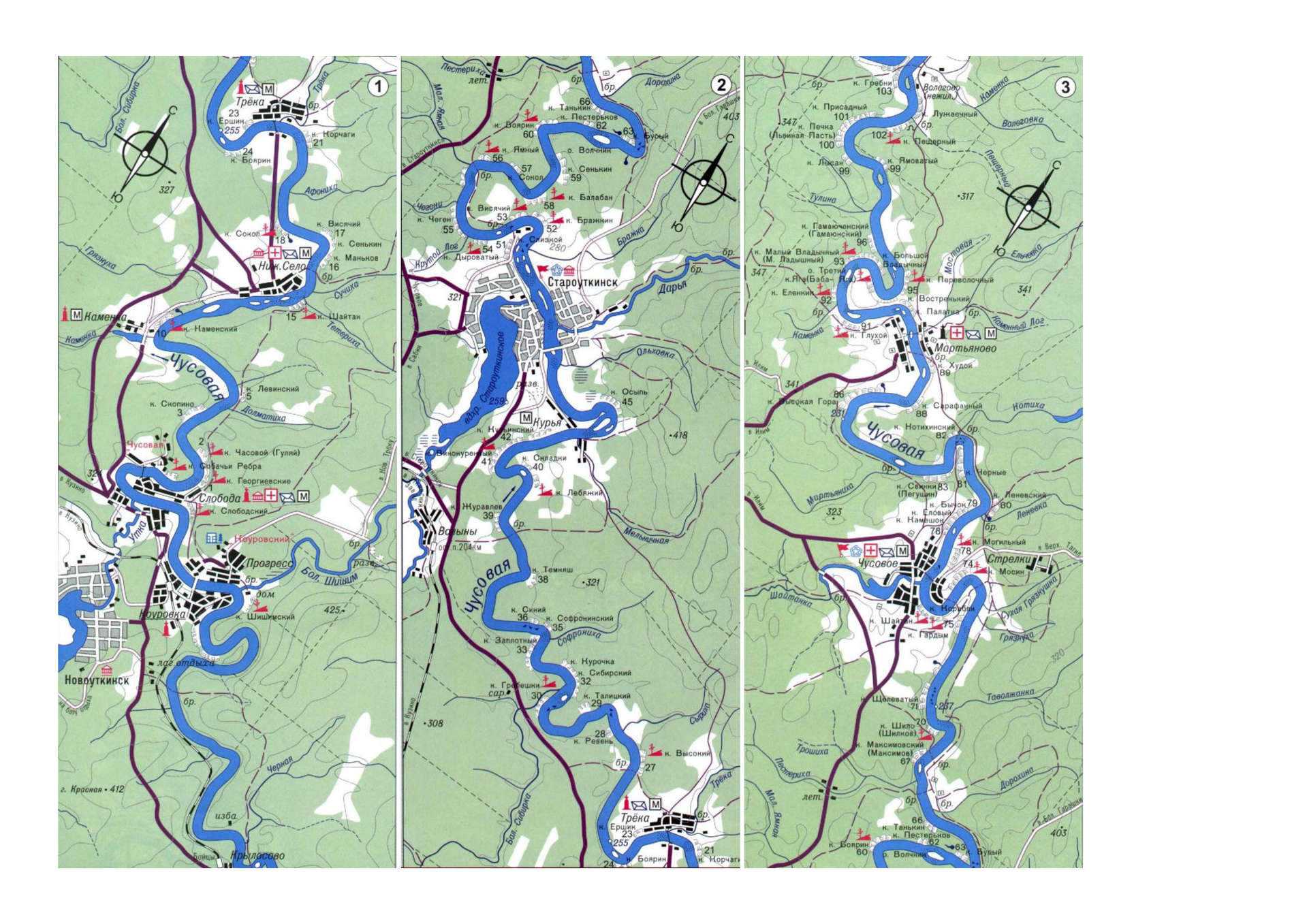 Карта река белая сплав