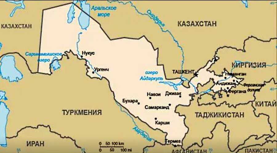 Где расположена амударья?