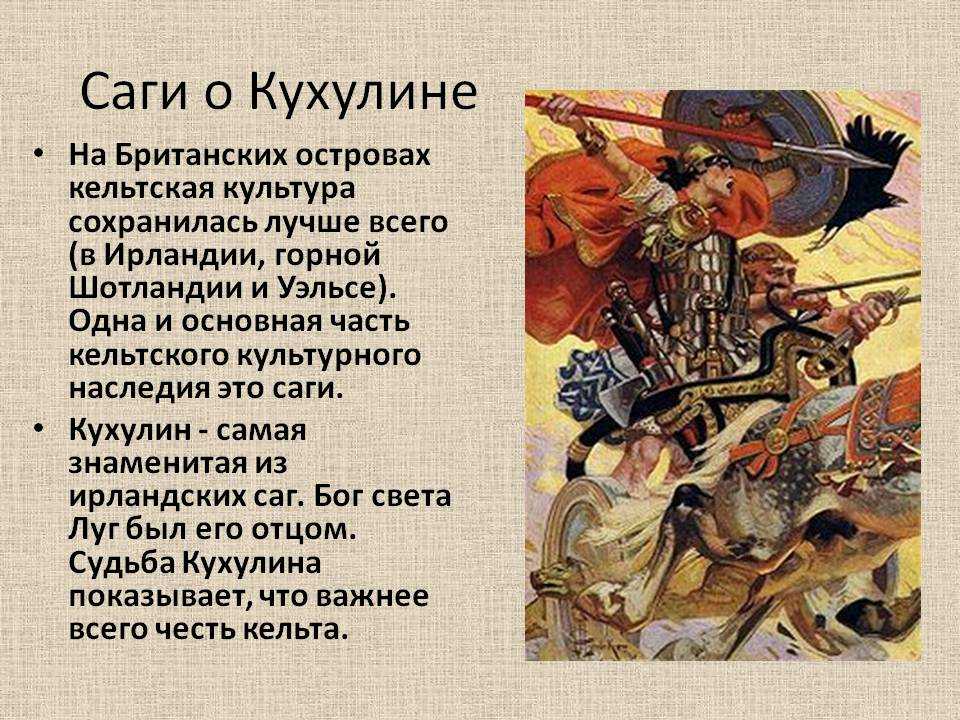 Краткое содержание и сочинения по произведению сага о кухулине