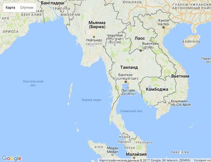 Карта вьетнама с городами на русском языке подробно
