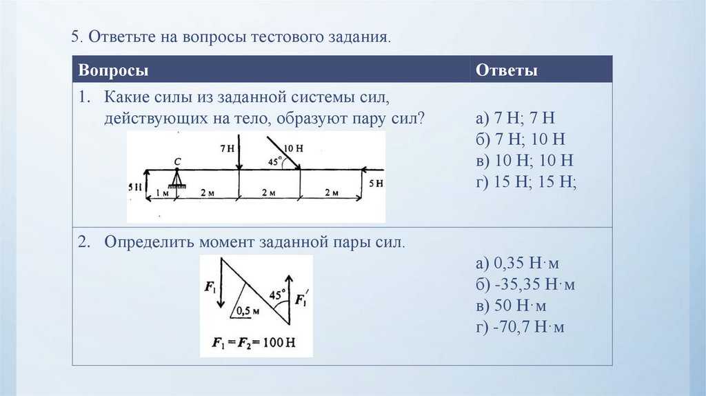 Условия и уравнения равновесия системы пар