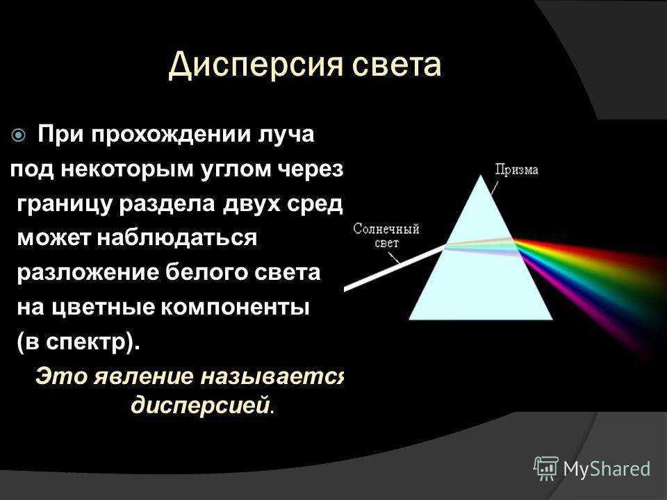 Применение дисперсии света в жизни. дисперсия света – удивительное явление природы