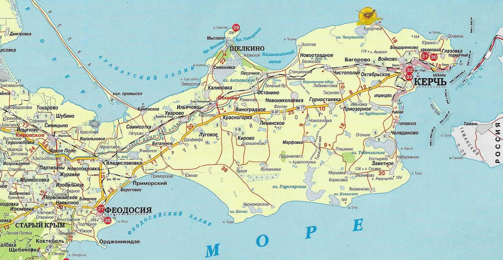 Районы крыма на карте с границами: список районы крыма на карте с границами: список
