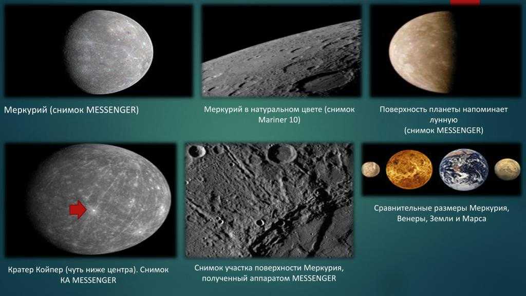 Меркурий: состав и структура, поверхность, расстояние, изучение