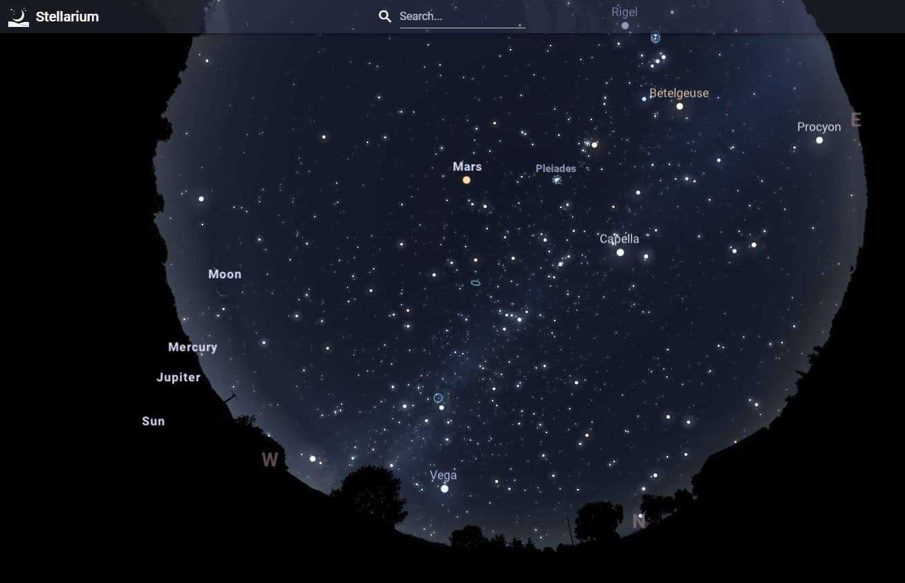 Stellarium web