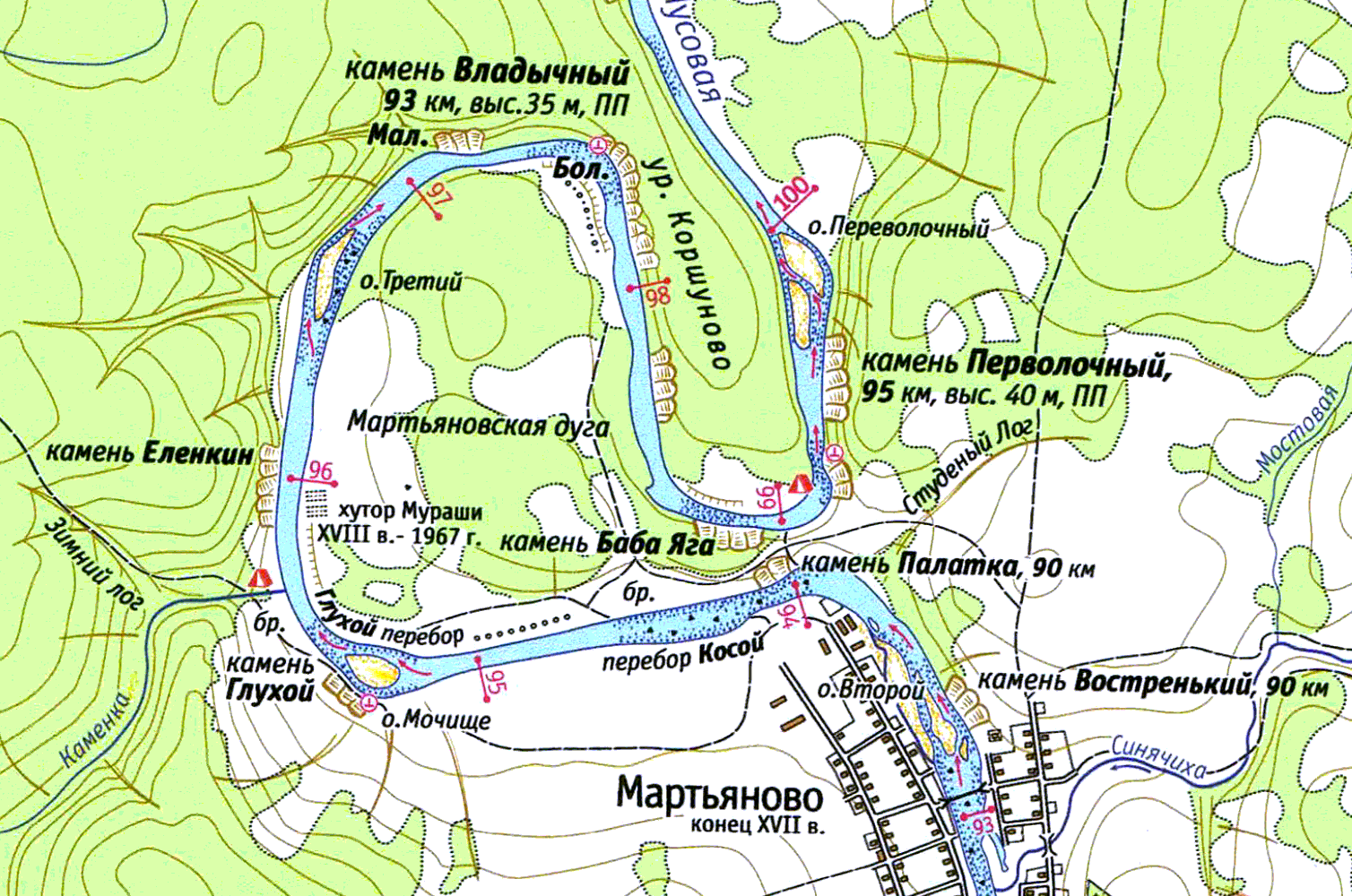 Топографическая карта тулома, высота, рельеф