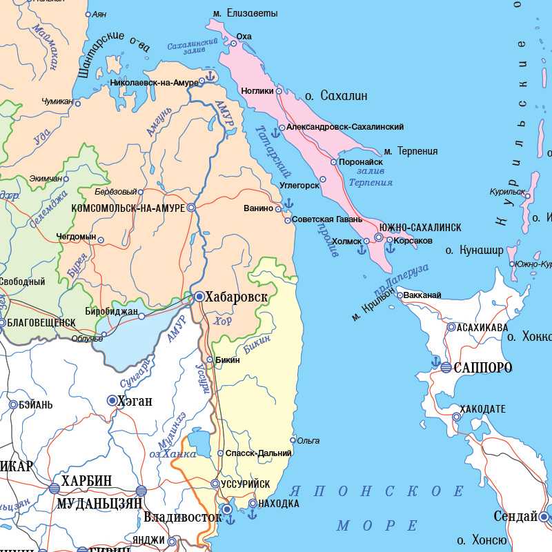 В какой части страны находится владивосток. Остров Сахалин Южно-Сахалинск. Остров Южный Сахалин на карте России. Полуостров Сахалин на карте.