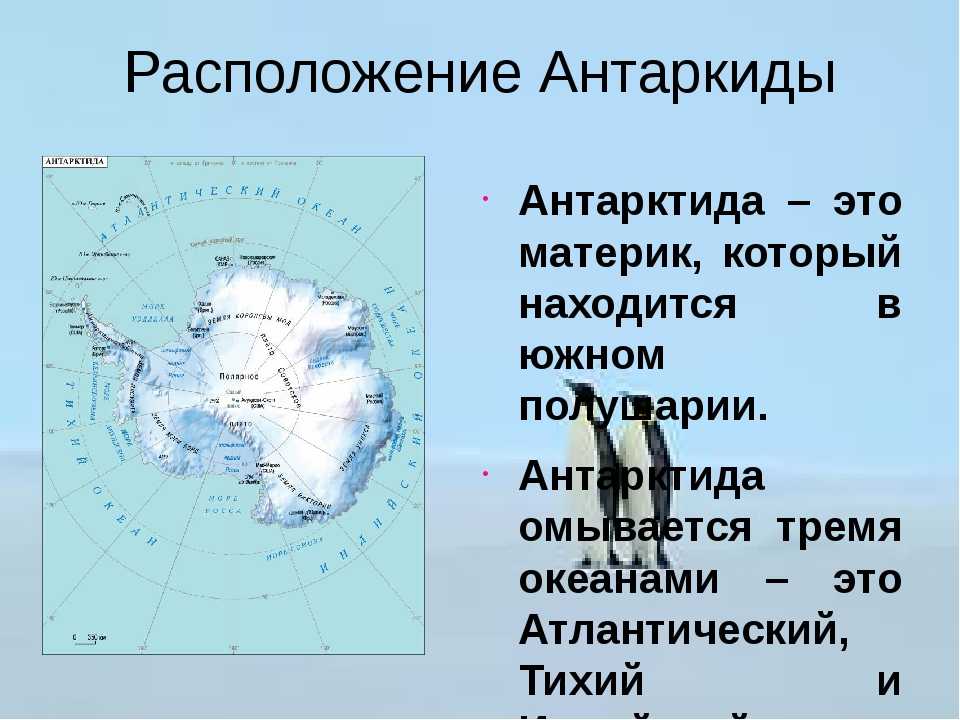 антарктиды на карте мира