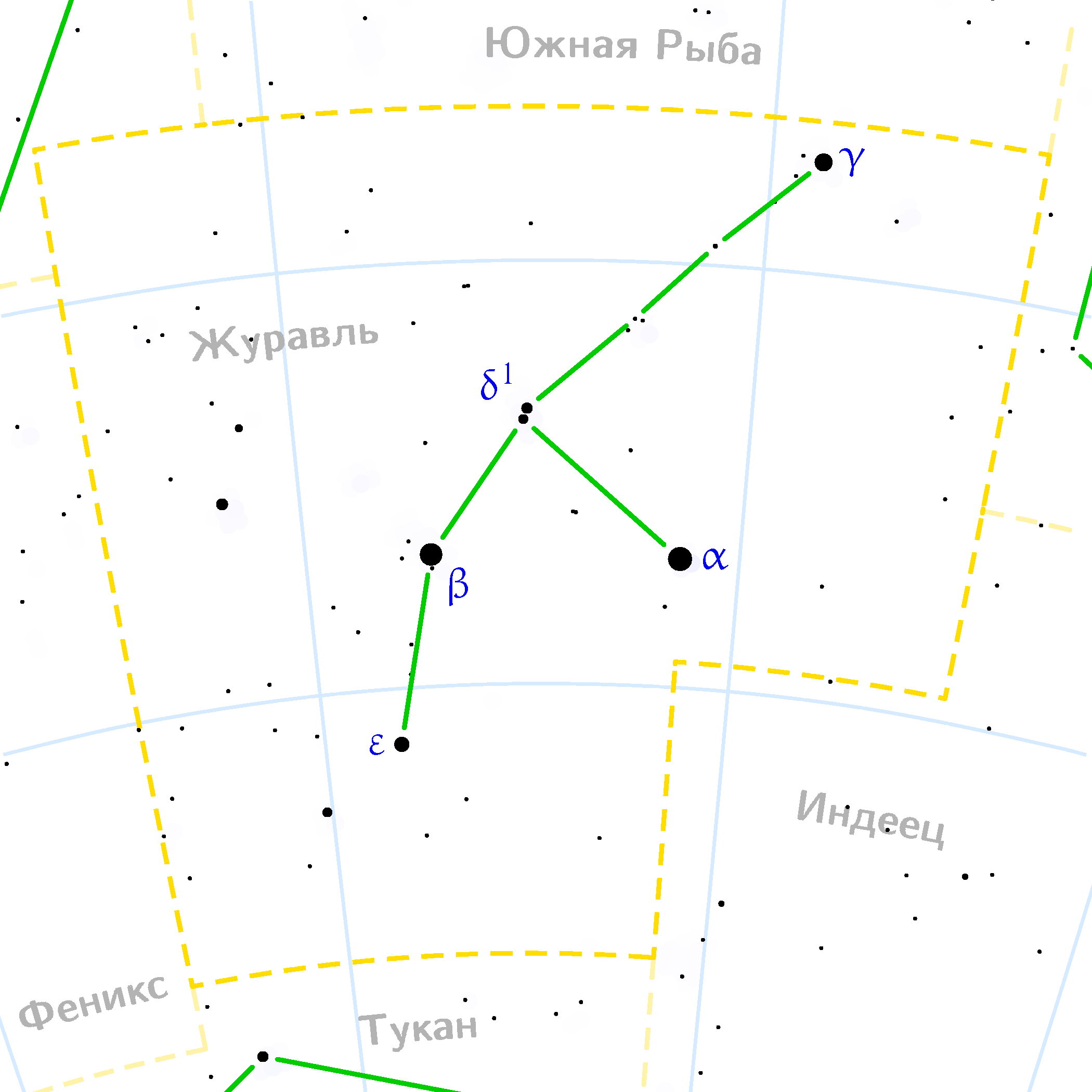 Созвездие журавль | космогид