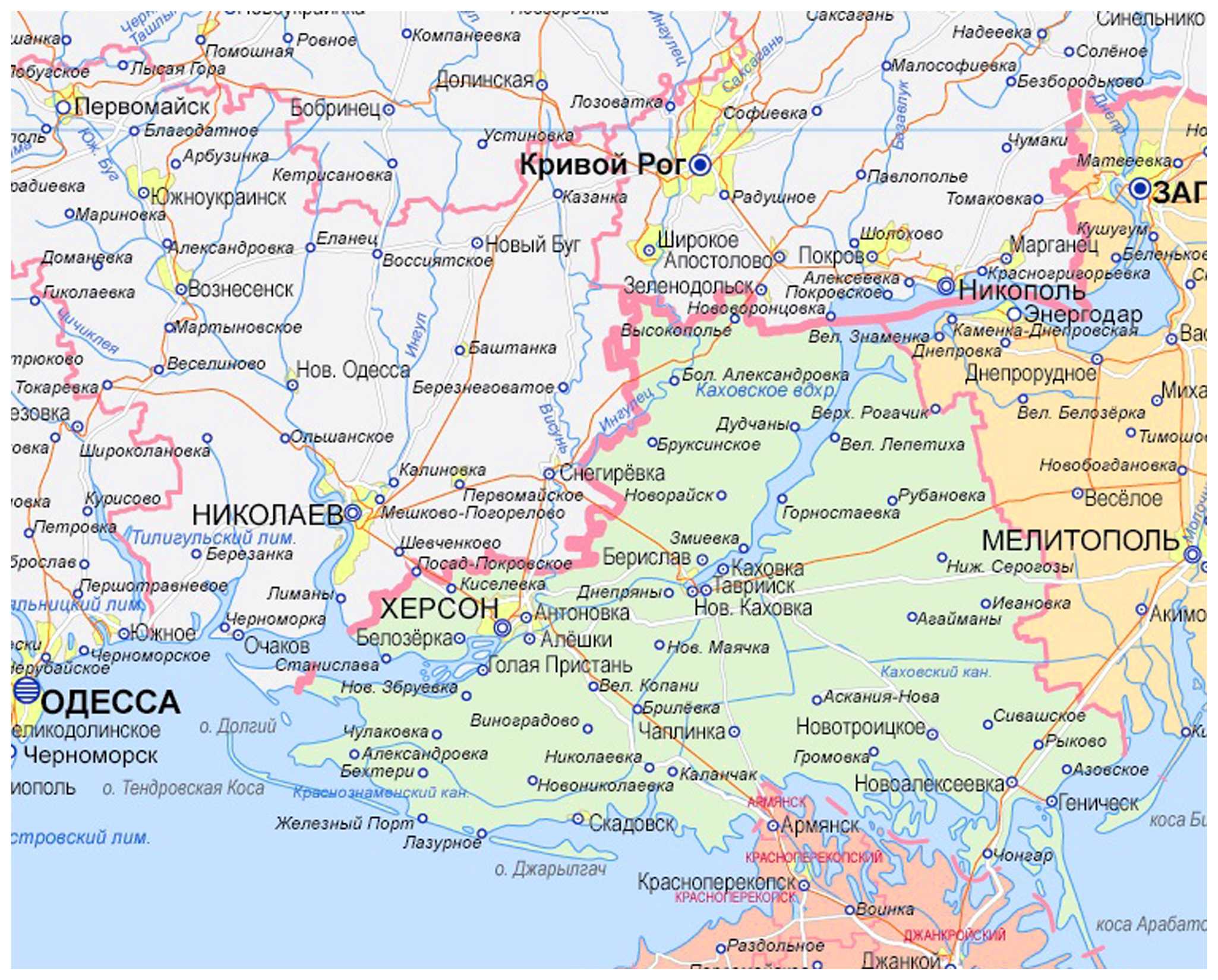 Карта украины херсонского направления. Херсонская и Запорожская область на карте. Херсонская область на карте Украины. Херсонская область и Запорожская область на карте Украины. Границы Херсонской области на карте.