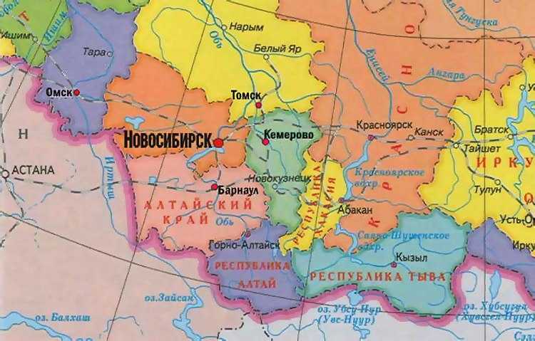 Алтайский край и республика алтай в чем разница карта