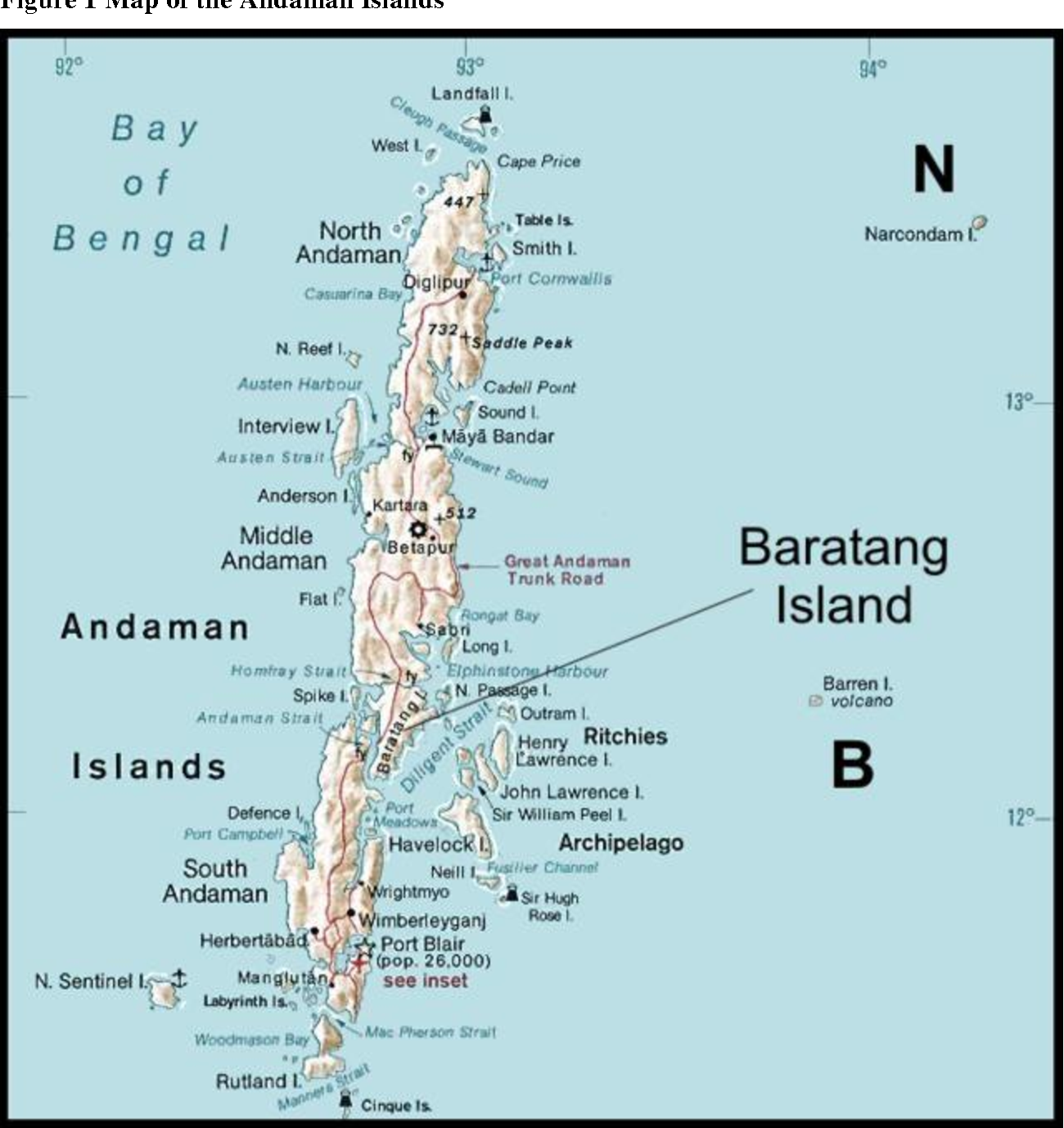 андаманские острова на карте