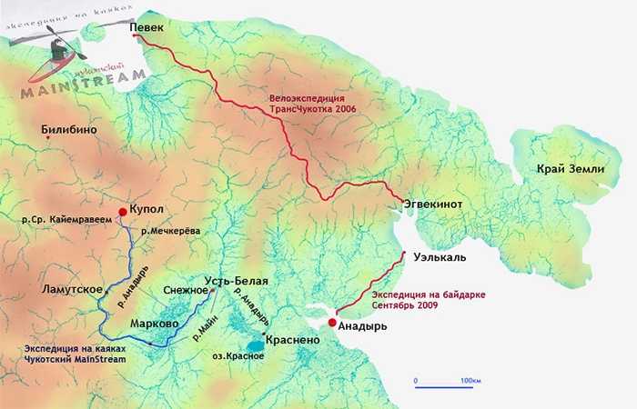 Дальний Восток река Анадырь