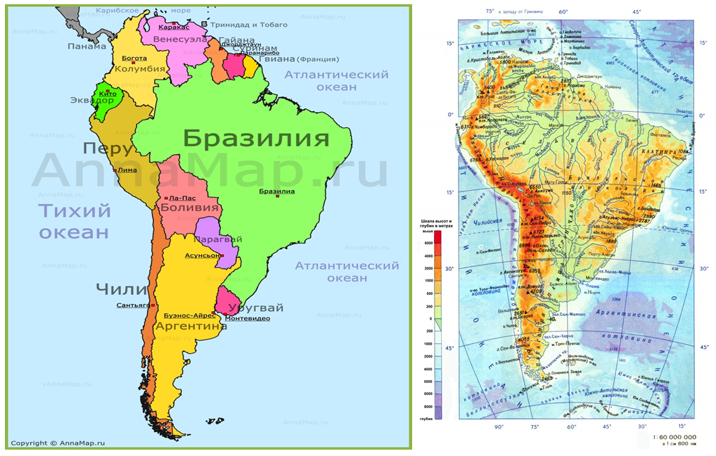 Карта Южной Америки 1910. Карта Южной Америки политическая карта. Аргентина на физической карте Южной Америки. Физическая карта Латинской Америки.