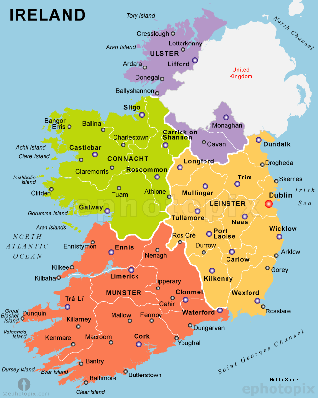Карта ирландии с городами. Дублин Ирландия на карте. Подробная карта Ирландии. Карта Ирландии на русском языке.