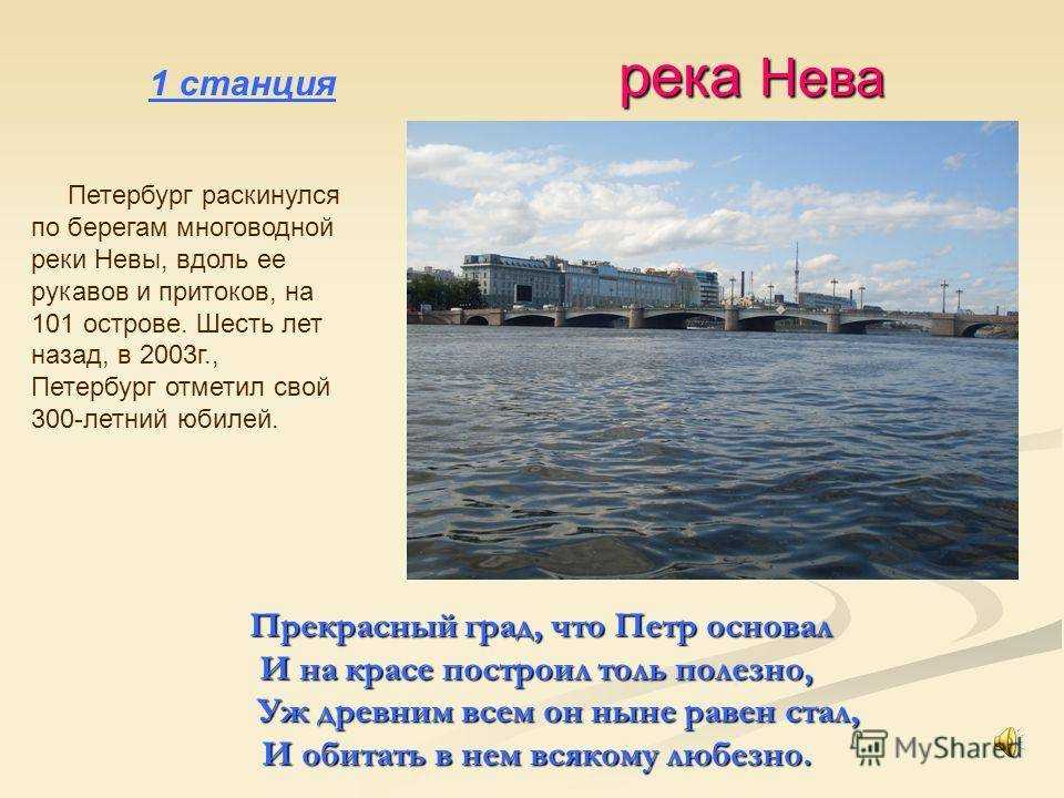 История рек санкт петербурга