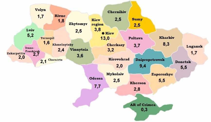 Подробная карта львовской области — тестирование — онлайн