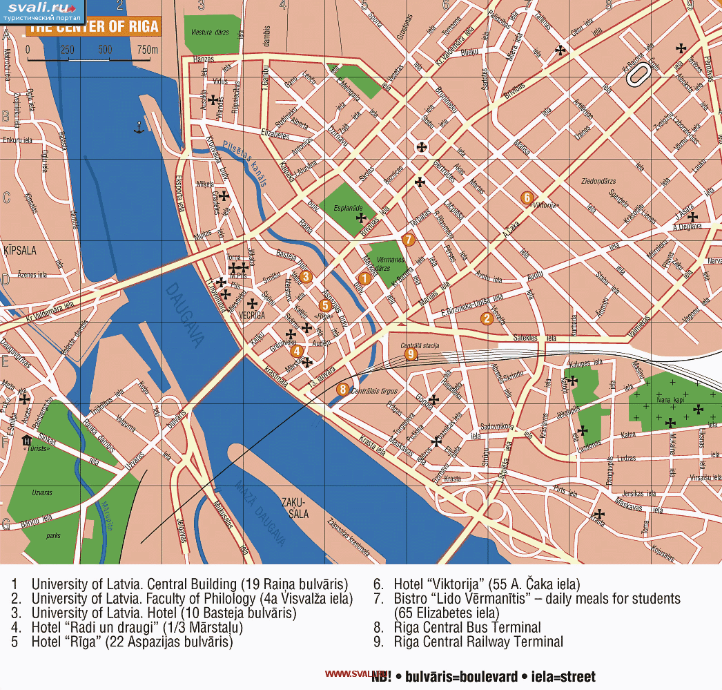 Пригород риги карта