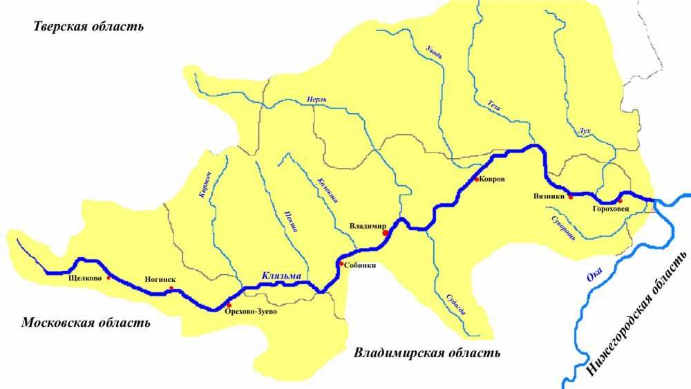 Карта рыбных мест нижегородской области