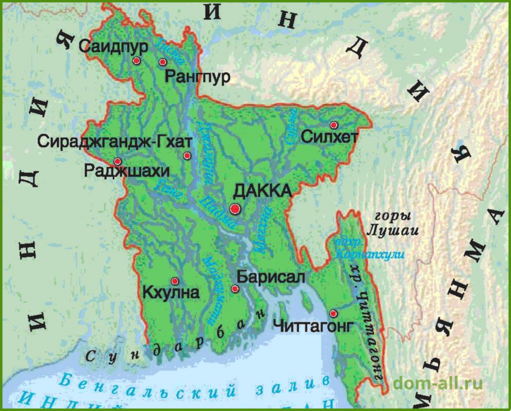 Бангладеш столица какого государства где находится. Бангладеш границы на карте. Бангладеш политическая карта. Географическая карта Бангладеш. Государство Бангладеш на карте.