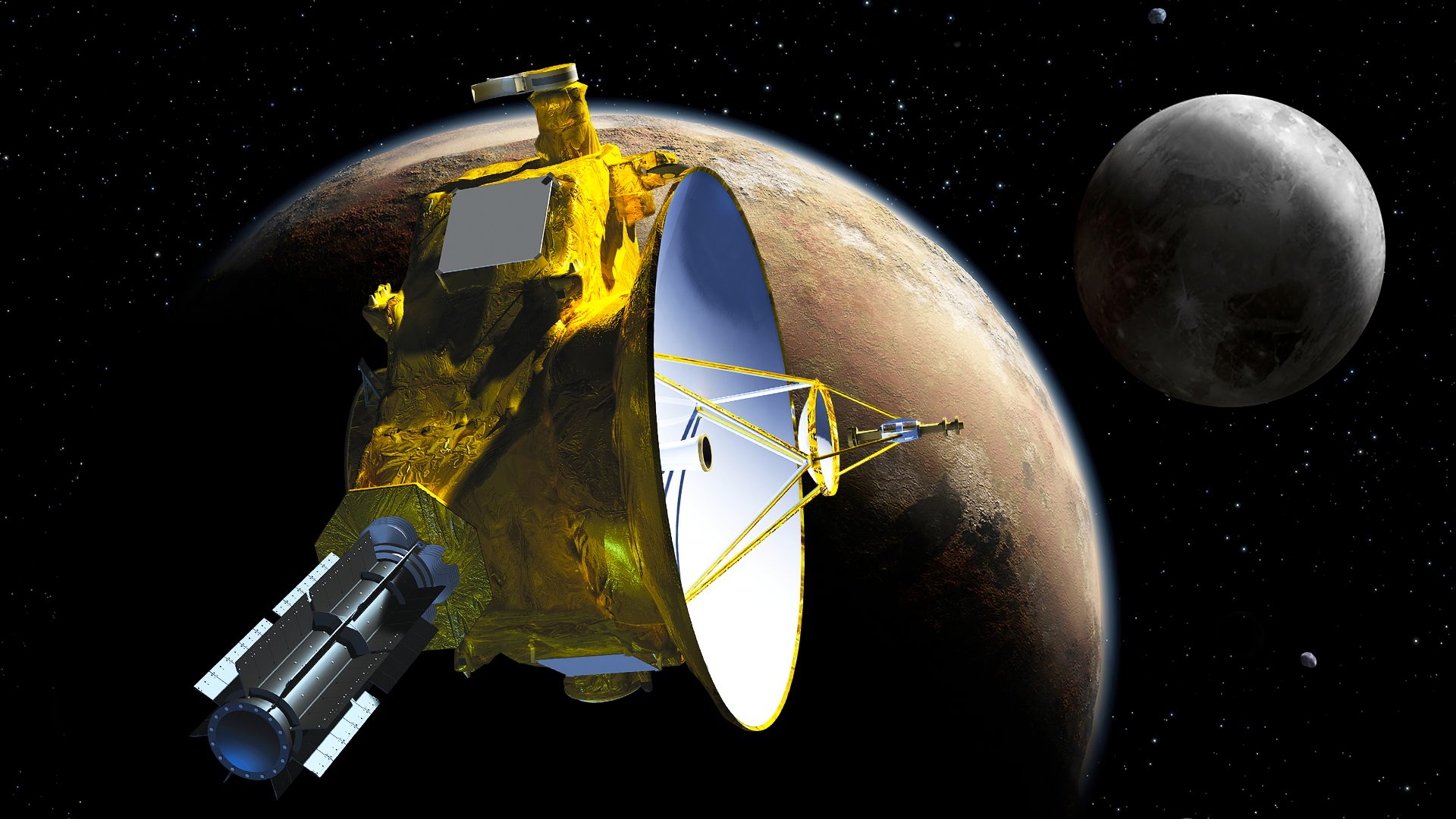 ﻿nasa выложило цветные снимки плутона и харона
