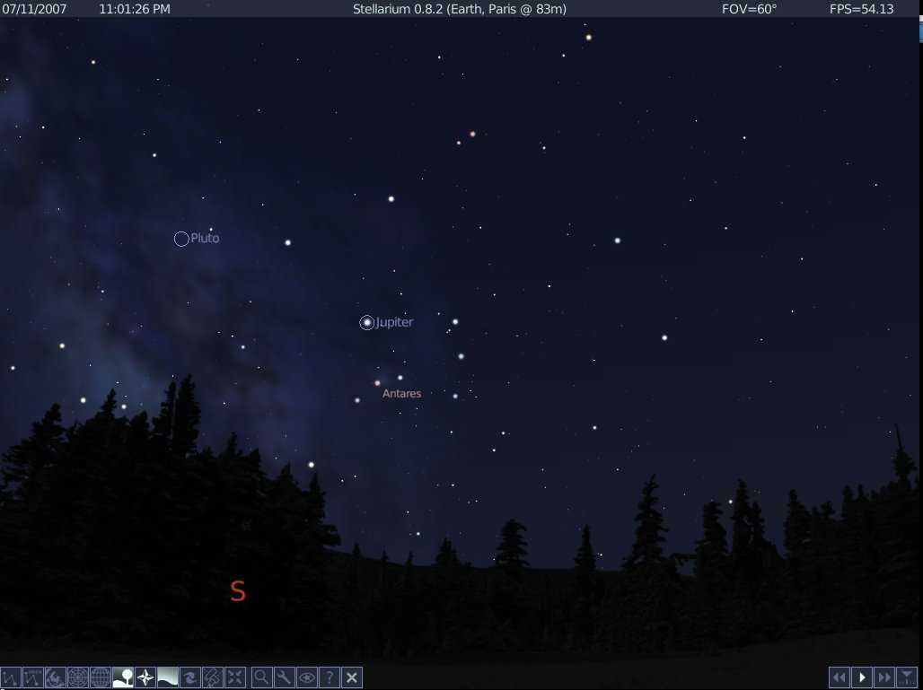 Stellarium — виртуальный планетарий звездного неба