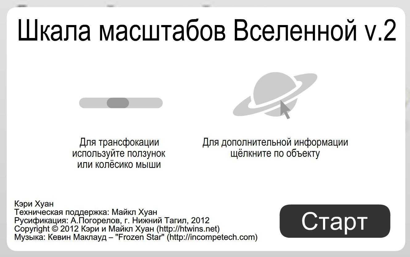 Шкала масштабов вселенной