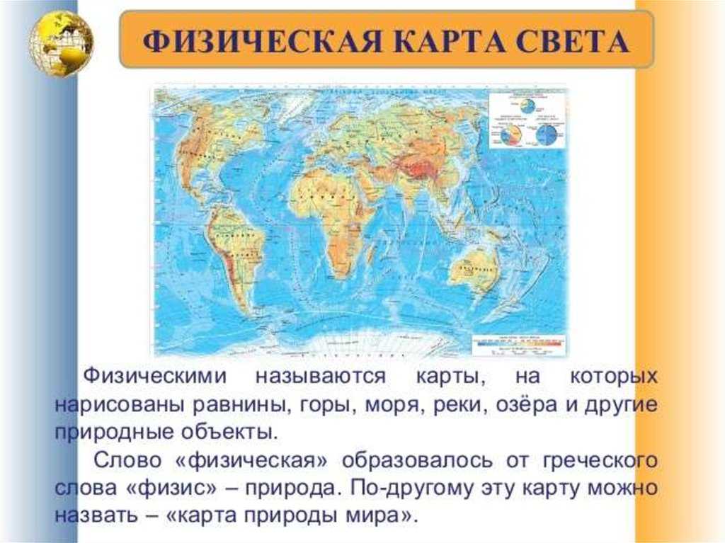 Географическая карта - определение, виды и значение
